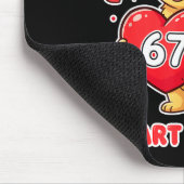 Professioneller Valentinstag Herzensdieb 6 7 Golde Mousepad (Ecke)