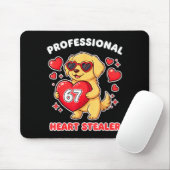 Professioneller Valentinstag Herzensdieb 6 7 Golde Mousepad (Mit Mouse)