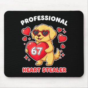 Professioneller Valentinstag Herzensdieb 6 7 Golde Mousepad