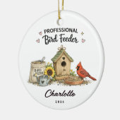 Professioneller Vogelfutter-Ornament Keramik Ornament (Links)