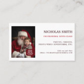 Professioneller Weihnachtsmann-QR-Code-Foto Visitenkarte (Vorderseite)