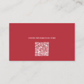Professioneller Weihnachtsmann-QR-Code-Foto Visitenkarte (Rückseite)