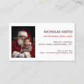 Professioneller Weihnachtsmann-QR-Code-Foto Visitenkarte (Vorderseite)