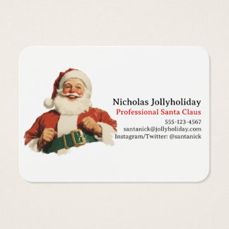 Professioneller Weihnachtsmann Retro Vintage Infor