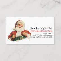 Professioneller Weihnachtsmann Retro Vintage Infor