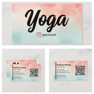 Professioneller Yoga-Lehrer Visitenkarte