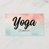Professioneller Yoga-Lehrer Visitenkarte (Rückseite)
