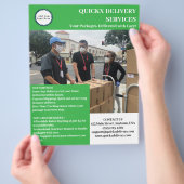 Professioneller Zustelldienst Flyer (Hand)