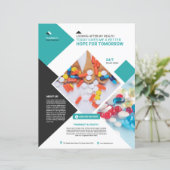 Professionelles Apothekenflyer-Vorlage (Stehend Vorderseite)