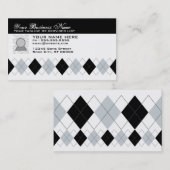 professionelles Argyle-Muster Visitenkarte (Vorne/Hinten)