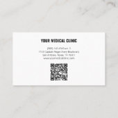 Professionelles Arztfoto & Logo, QR-Code Visitenkarte (Rückseite)