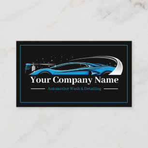 Professionelles Auto-Detailing-Autowaschunternehme Visitenkarte
