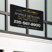 Professionelles Auto-Detailing-Banner Banner (Äußeres Gebäude)