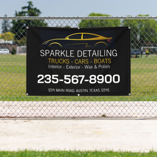 Professionelles Auto-Detailing-Banner Banner (InSitu)