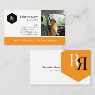 Professionelles automatisches Logo Visitenkarte