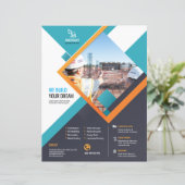 Professionelles Bauprojekt-Flyer-Vorlage (Stehend Vorderseite)