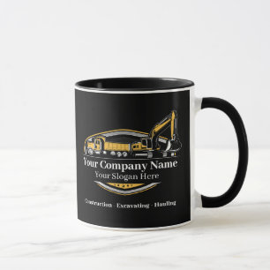 Professionelles Bauunternehmen für Schwermaschinen Tasse