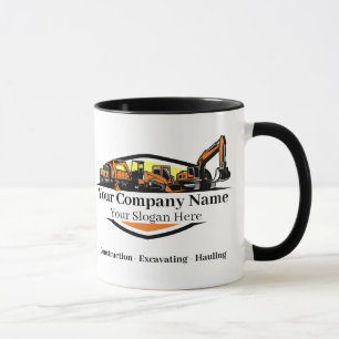 Professionelles Bauunternehmen für Schwermaschinen Tasse