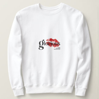 Professionelles Blau-Weiß-Studio-Logo-ID-Abzeichen Sweatshirt