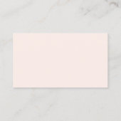 Professionelles Blush-Pink-Logo QR-Code Modern Visitenkarte (Rückseite)