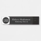 Professionelles Bürotürschild Namensschild (Vorderseite )