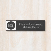 Professionelles Bürotürschild Namensschild (Vorderseite )