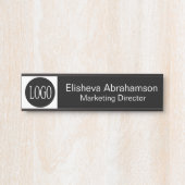 Professionelles Bürotürschild Namensschild (Vorderseite )