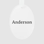 Professionelles Business Acryl-Oval Ornament (Vorderseite)