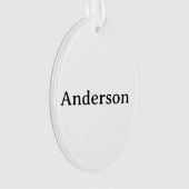Professionelles Business Acryl-Oval Ornament (Vorderseite)