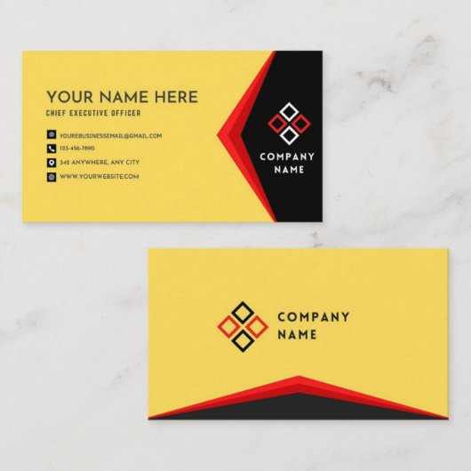 Professionelles Design der Visitenkarte (Vorne/Hinten)