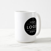 Professionelles doppelseitiges Firmenlogo Geschäft Kaffeetasse (VorderseiteRechts)