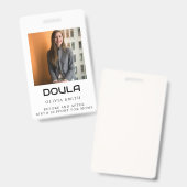 Professionelles Doula-Foto Namensidentitätsdesign Ausweis (Vorder- & Rückseite)