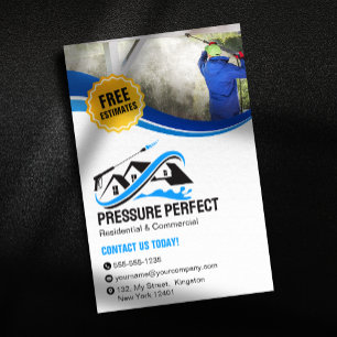 Professionelles Druckreinigen und Power-Reinigung Flyer