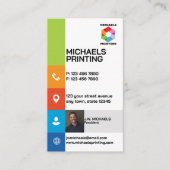 Professionelles Druckunternehmen Visitenkarte (Vorderseite)