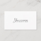 Professionelles eigenes Logo-Schriftzug QR-Code Visitenkarte (Vorderseite)