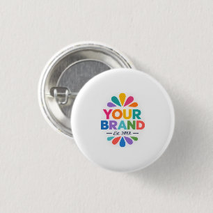 Professionelles einfaches Logo Geschäft Promotiona Button