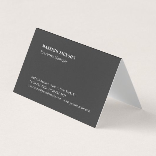Professionelles einfaches minimalistisches moderne visitenkarten (Vorderseite)