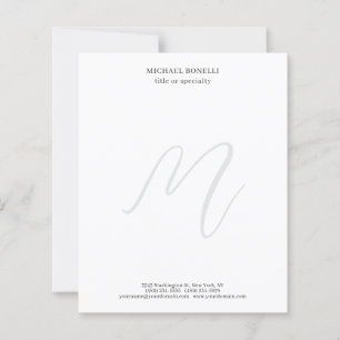 Professionelles einfaches minimalistisches monogra