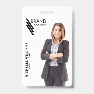 Professionelles Elegantes Foto und Logo Ausweis