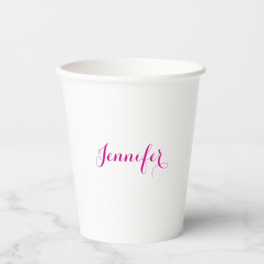 Professionelles elegantes modernes minimalist einf pappbecher (Vorderseite)
