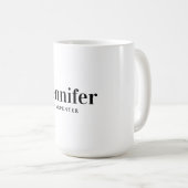 Professionelles elegantes modernes minimalistische kaffeetasse (VorderseiteRechts)
