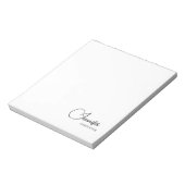 Professionelles elegantes modernes minimalistische notizblock (Rotiert)