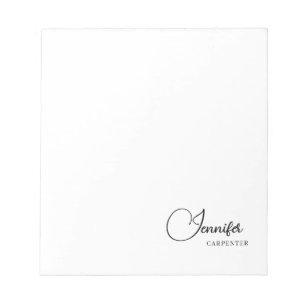 Professionelles elegantes modernes minimalistische notizblock