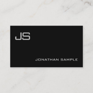Professionelles Elegantes Monogramm Minimalistisch Visitenkarte
