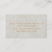 Professionelles elegantes Monogramm Visitenkarte (Rückseite)