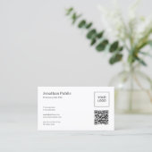 Professionelles elegantes QR-Code-Upload Firmenlog Visitenkarte (Stehend Vorderseite)