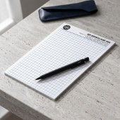 Professionelles Engineering-Raster mit individuell Notizblock
