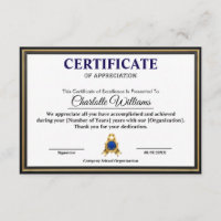 Professionelles Executive Achievement Certificate 