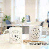Professionelles Firmenlogo auf Kaffeetasse