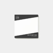Professionelles Firmenlogo Post-it Klebezettel (Vorderseite)
